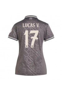 Real Madrid Lucas Vazquez #17 Voetbaltruitje 3e tenue Dames 2024-25 Korte Mouw